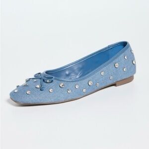 SCHUTZ Denim Blue Ballet Flat Size 7